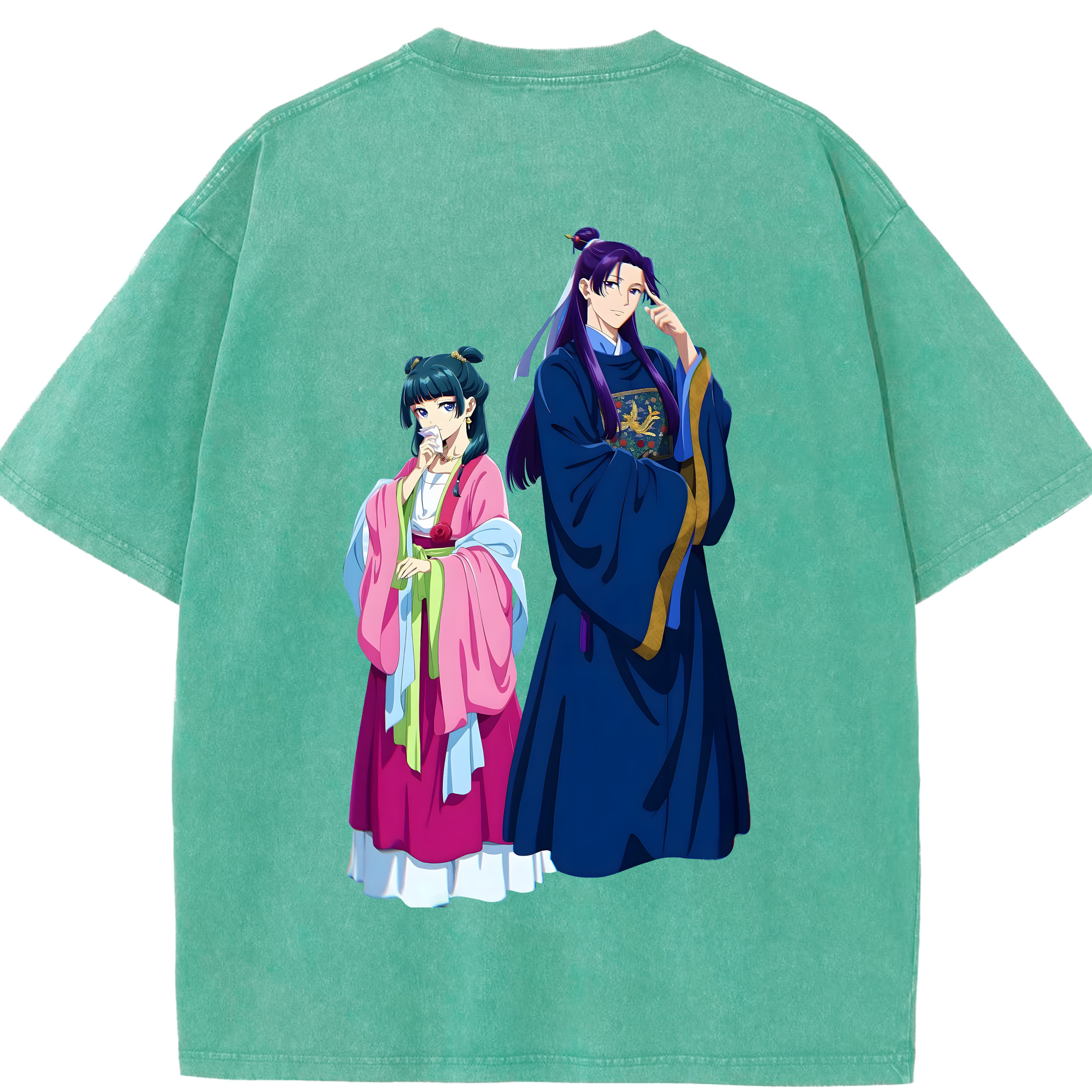 （画像用） 薬屋のひとりごと The Apothecary Diaries 綿100% ヴィンテージ風 半袖Tシャツ（背面プリント）